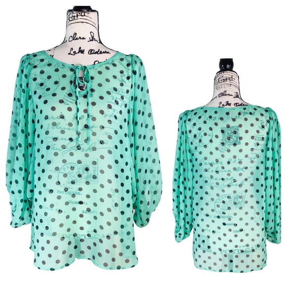 Anthropologie / “HI THERE by Karen Walker”
Polka Dot Blouse 8 - Picture 15 of 15